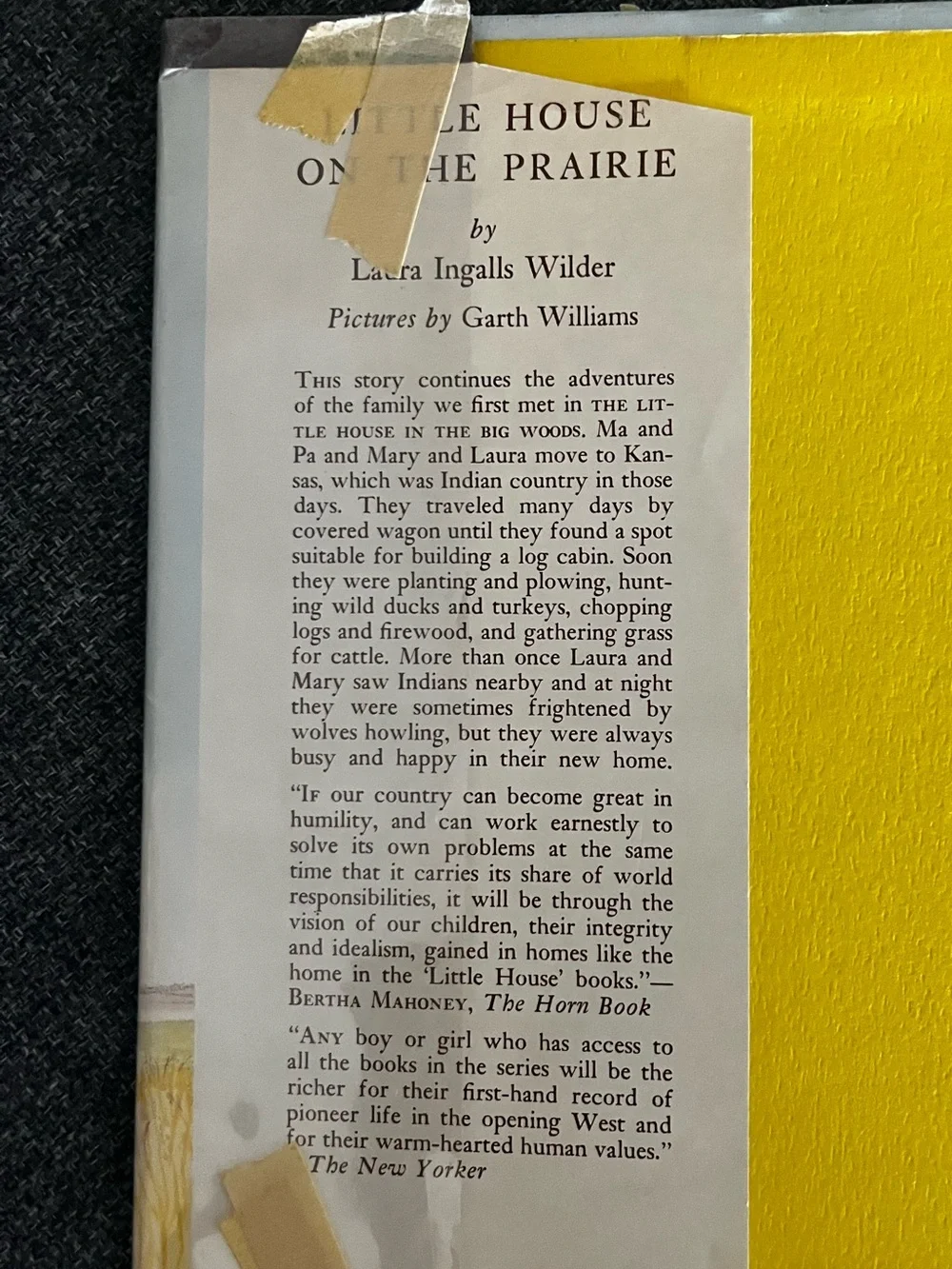 Little House on the Prairie Book